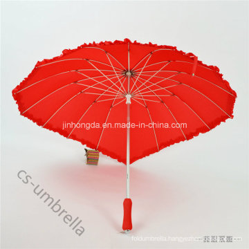 Manual Open Heart Shape Straight Sun Umbrella (YSS0149-2)